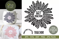 Best Teacher svg, amazing teacher svg, teacher gift design Product Image 1