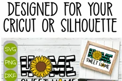 Home Sweet Home - A Sunflower Layered Cricut SVG Product Image 2