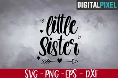 Little Sister Svg, New Sister Svg, Future Sister, First Time Product Image 1