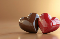 Heart Shaped Chocolate Background Wallpaper Product Image 1