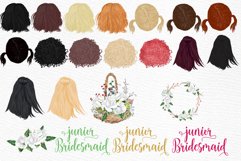 Flower girls clipart Junior Bridesmaids Wedding robes Product Image 3