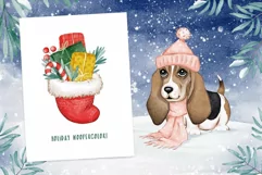 Woof Christmas Watercolor Product Image 2