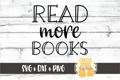Read More Books - Book Nerd SVG PNG DXF Cut Files Product Image 2