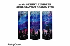 Northern Lights Tumbler Design for 20oz Skinny Cup Product Image 2