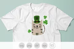 St Patrick's Day Cat svg, Irish Cat svg, Cats svg Product Image 3