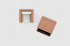 Isometric Arm Chair 3D isolated render Product Image 1