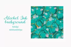 Tumbler wrap 20oz, Alcohol ink background green png Product Image 2