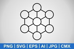 Vector Molecule Icon Product Image 1