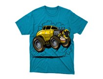 angry hotrod tshirt design Product Image 2