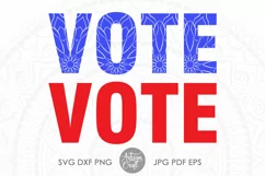Vote SVG | Election SVG | American elections | mandala Product Image 1
