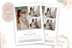 PSD Mini Session Photo Card Template - Mommy & Me - #76 Product Image 1