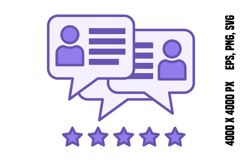 Colored Reviews Icon Product Image 1