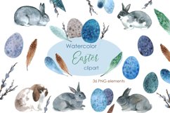 Watercolor clipart. Easter digital clipart.Watercolor Spring Product Image 1