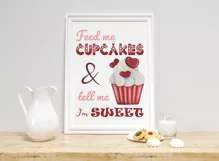 Sweet Cupcake PNG | Valentines Day Design | Funny Quote PNG Product Image 3