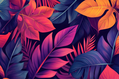 Vibrant Tropical Leaves Background Wallpaper Product Image 1