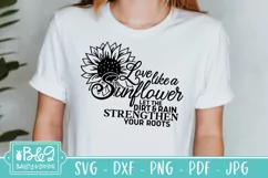 Sunflower Saying SVG - Motivational Quote SVG - Love Quote Product Image 2
