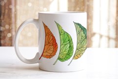 Mugs Autumn Leaves watercolor sublimation Product Image 3