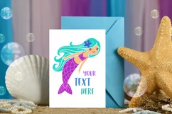 Mermaid svg Mermaid birthday svg Mermaid sublimation design Product Image 5