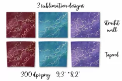 Alcohol ink sublimation design. Skinny tumbler wrap design. Product Image 6