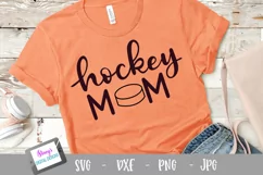 Hockey mom SVG | Handlettered Sports mom SVG file Product Image 1