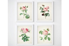 Vintage Rose Wall Decor, Flower Print Set, Gallery Wall Art Product Image 1