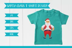 Santa Claus print for T-Shirt EPS JPG AI PNG Product Image 1
