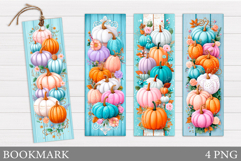Pumpkin Bookmark Design. Fall Bookmark Printable Product Image 1