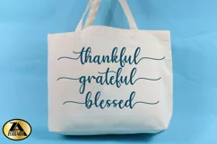 Thanksgiving SVG PNG EPS DXF Thanks SVG Thankful Blessed SVG Product Image 3