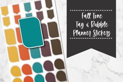 Fall Tone Boxes & Tags Planner Stickers Product Image 1