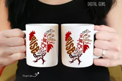 Rooster, Rise and Shine SVG / DXF / EPS / PNG files Product Image 3