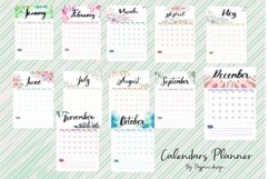 Undated 12 Month Calendar Monthly Product Image 1