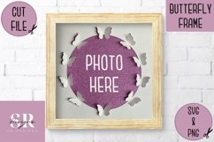 3D Butterfly frame | Paper cutting | butterfly wreath Product Image 1