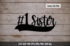Sister SVG | Best sister SVG | Number 1 Sister SVG Product Image 2