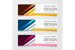 Abstract Web banner design background or header Templates Product Image 1