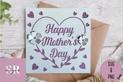 3D Floral Mother’s Day card | Paper cutting | Mother’s Day Product Image 4