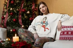Winter clipart fashion girls knitted sweaters Product Image 4