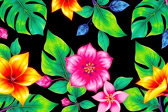 Colorful Tropical Flower Background Product Image 1