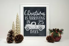 Christmas Countdown SVG Cut File - Christmas Truck SVG Product Image 3