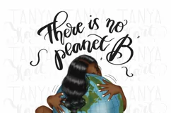 Eco Friendly Design Afro Girl Planet Png Product Image 2