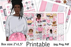 Weekend Home African American Stickers Box Size 2"x1,5" Product Image 1