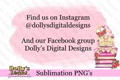 Pink stripe pyjama girl character bundle for sublimation Product Image 3