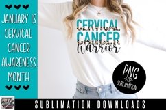 Cervical cancer warrior sublimation design Product Image 1