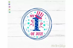 It's My first 4th of July svg, Kids svg, Patriotic svg Product Image 1