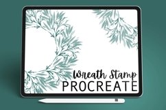 Wreath Stamp Brush - Procreate Brush Product Image 1