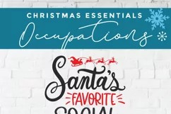 Christmas Social Worker svg - Santa's favorite social worker Product Image 4