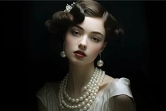 Elegant vintage portrait of a lady Product Image 1