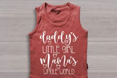 Daddy's little girl mama's whole world svg, baby girl svg Product Image 2