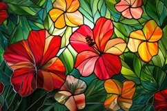 Brightly Colored Flowers Background Wallpaper Product Image 1