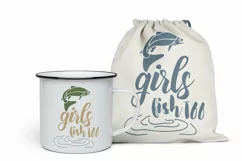 Fishing SVG | Girls Fish TooSVG | Fish SVG Product Image 2