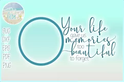 Your Life Gave Us Memories Too Beautiful To Forget Memorial Product Image 1